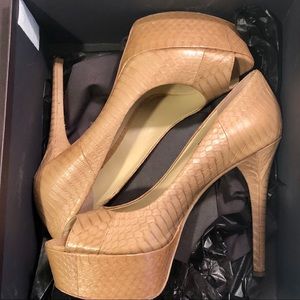 Brian Atwood Bambola Peep Toe Platforms - Size 7